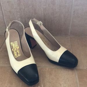 Salvatore Ferragamo sling back Pumps